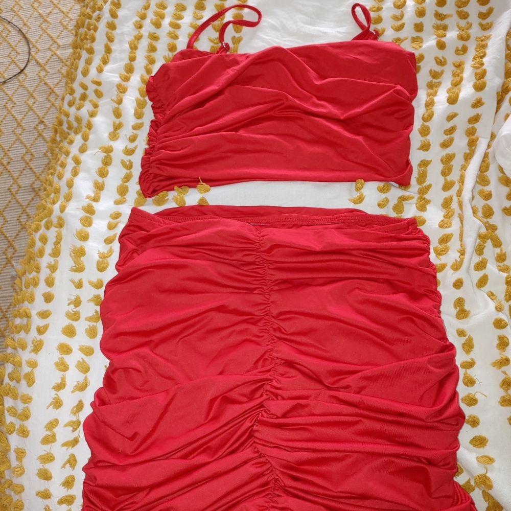 Large 2 piece skirt set
